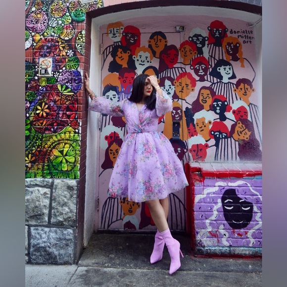 JessaKae Gretel Lilac Floral Dress - Picture 3 of 6